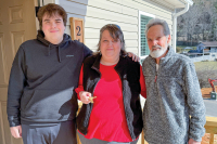 Shelter from the storm: Donors provide  Haywood family mortgage-free home