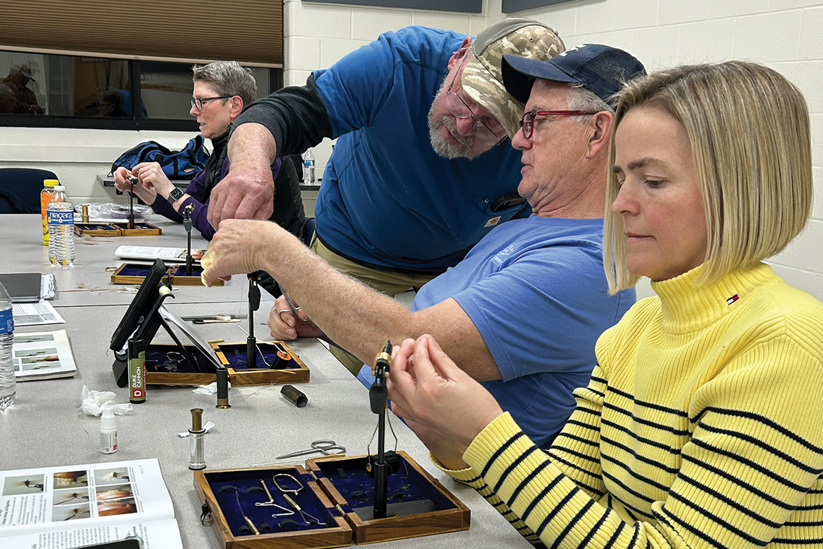 Fly-tying class in Haywood