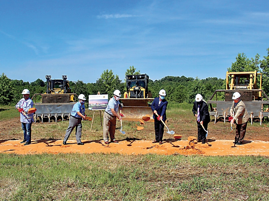 While vertical construction has not yet started, the Catawba broke ground on the  project in July. Brittany Randolph/The Shelby Star photo