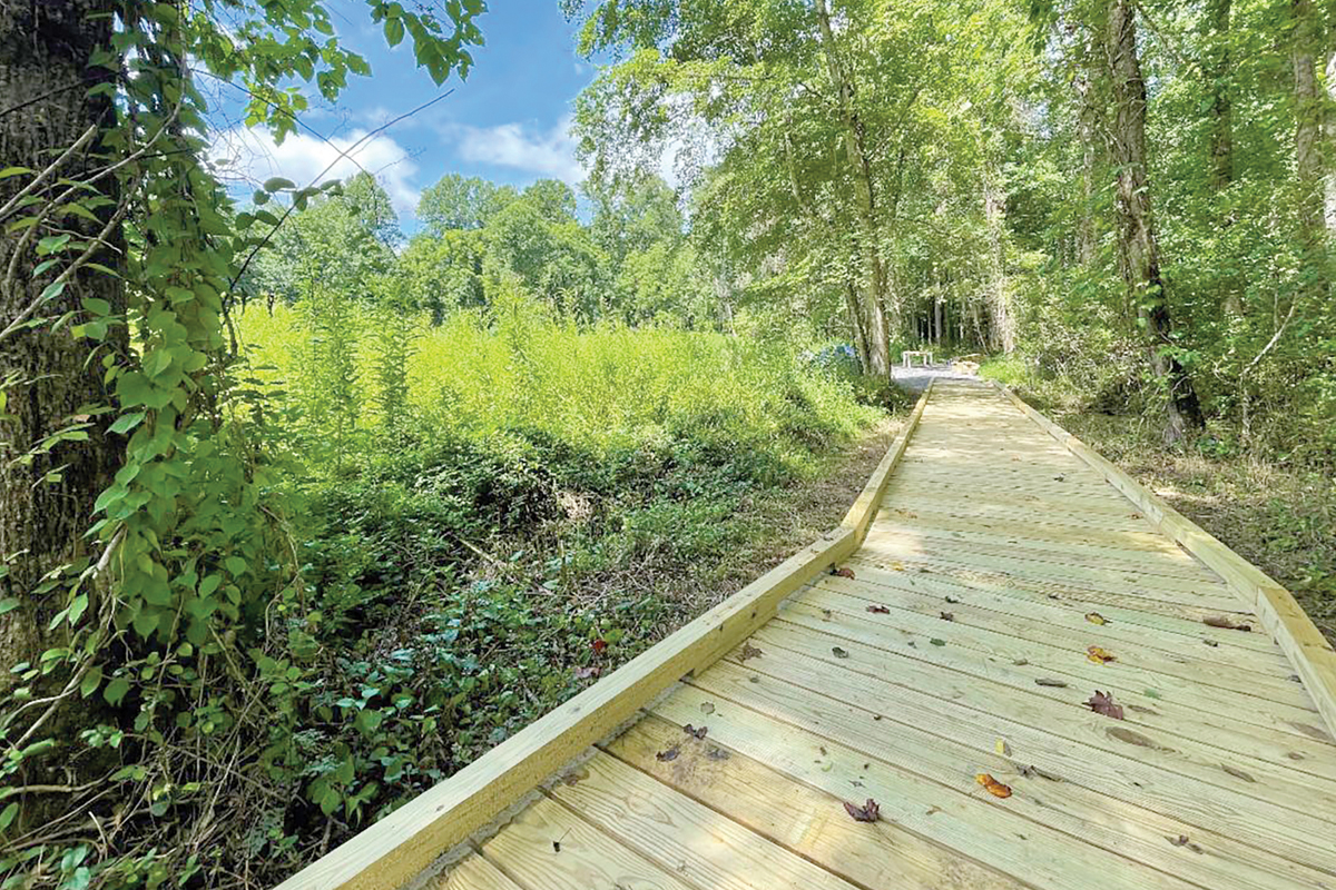 The Meadows Loop Trail includes two bridges and two boardwalks. USFS photo