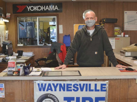 Jeff McCall, owner of Waynesville Tire. (photo: Garret K. Woodward)