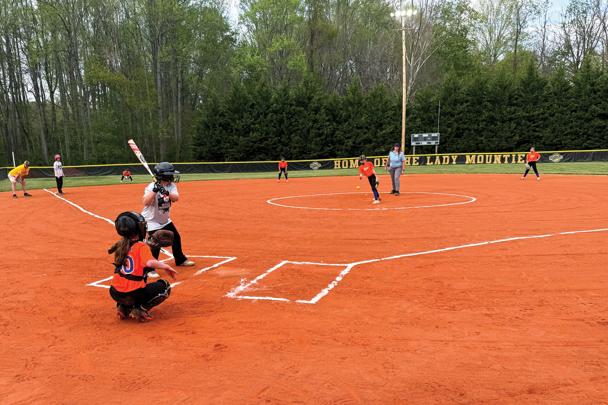 Players were excited to return to the diamond at Dutch Fisher Filed in Waynesville. 