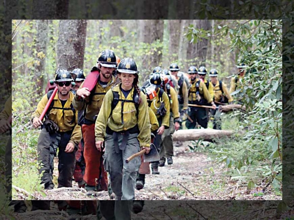 Asheville Interagency Hotshot Crew. Nick Massey photo