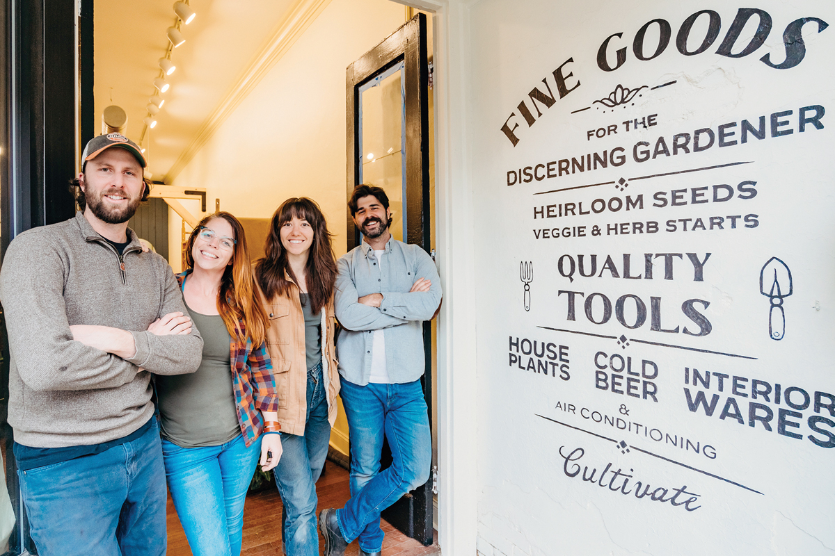 Co-owners of the Cultivate Garden Shop (from left) Spencer &amp; Courtney Tetrault and Amanda &amp; Blake Yoder. Donated photo 