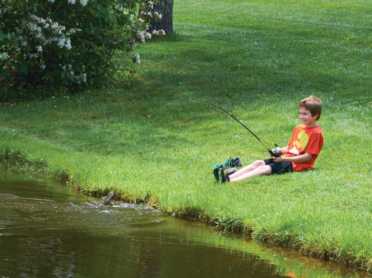 Youth fishing event in Cherokee