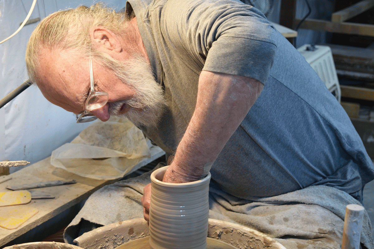Potter Brant Barnes is an acclaimed WNC artisan. Donated photo