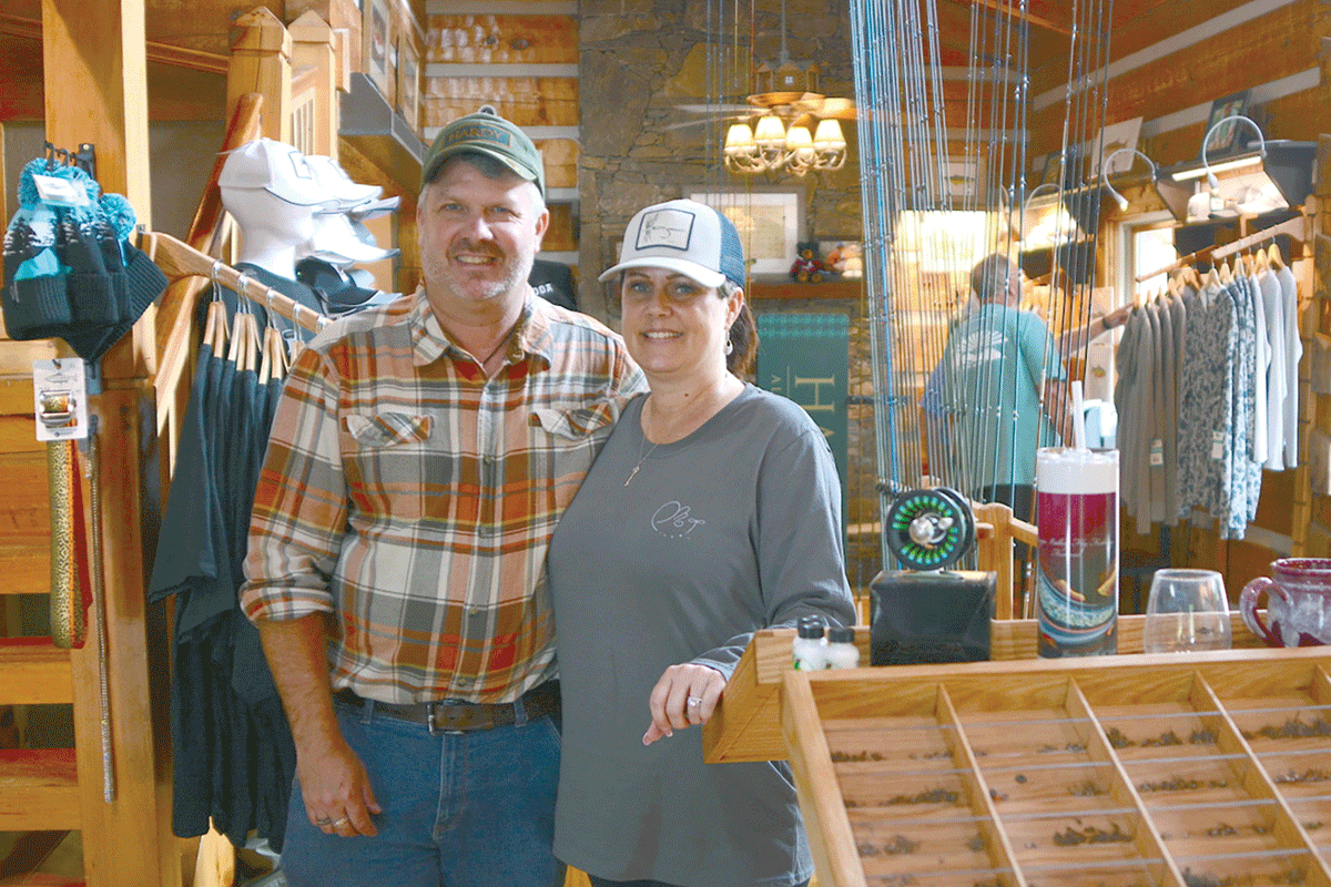 Shannon and Kristin Young opened Maggie Valley Fly Shop in October 2022. Holly Kays photo