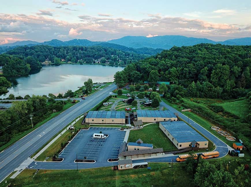 Shining Rock Classical Academy. A Shot Above photo