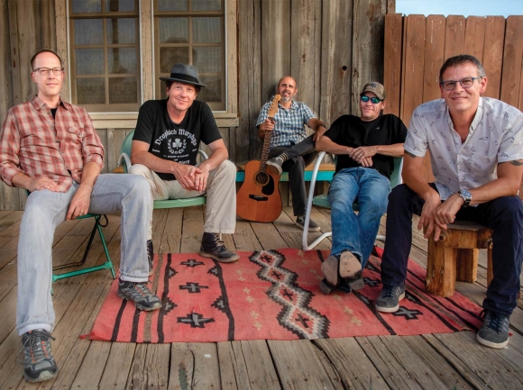 (From left) moe. is Chuck Garvey, Rob Derhak, Al Schnier, Jim Loughlin and Vinnie Amico. (photo: Paul Citone)