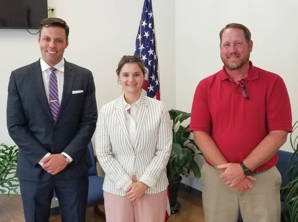 Candidates sign up to run in Canton. Pictured from left are Canton Mayor Zeb Smathers, Alderwoman Kristina Smith and Alderman Tim Shepard. Donated photo