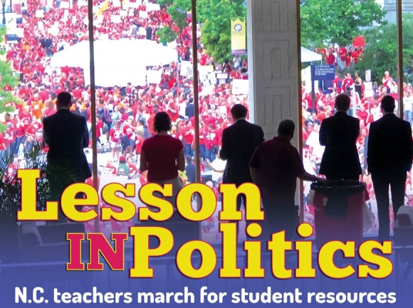 Teachers take to the streets: WNC teachers demand more money for public education