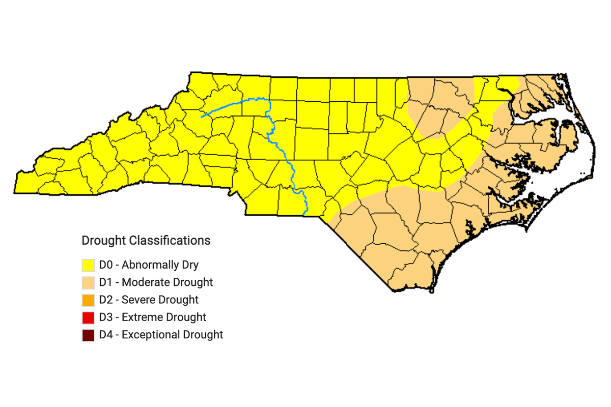 Drought eases across North Carolina