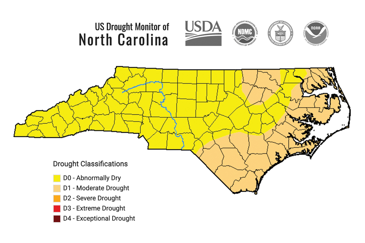 Conditions have improved in Western North Carolina over the last week. From ncdrought.org