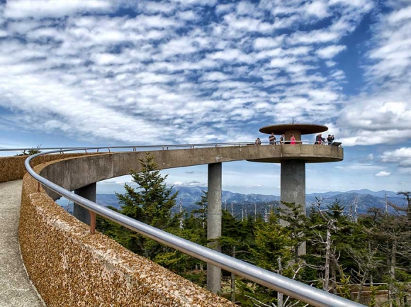 Clingmans Dome is a popular spot for visitors. Kristina Plaas photo