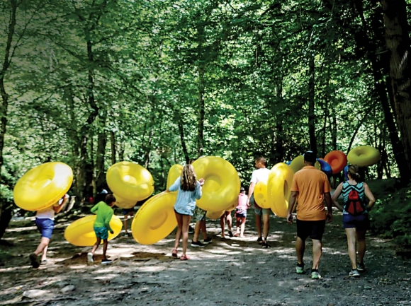 Heavy marketing efforts have drastically increased the number of tourists visiting Deep Creek and other Swain County locations. File photo