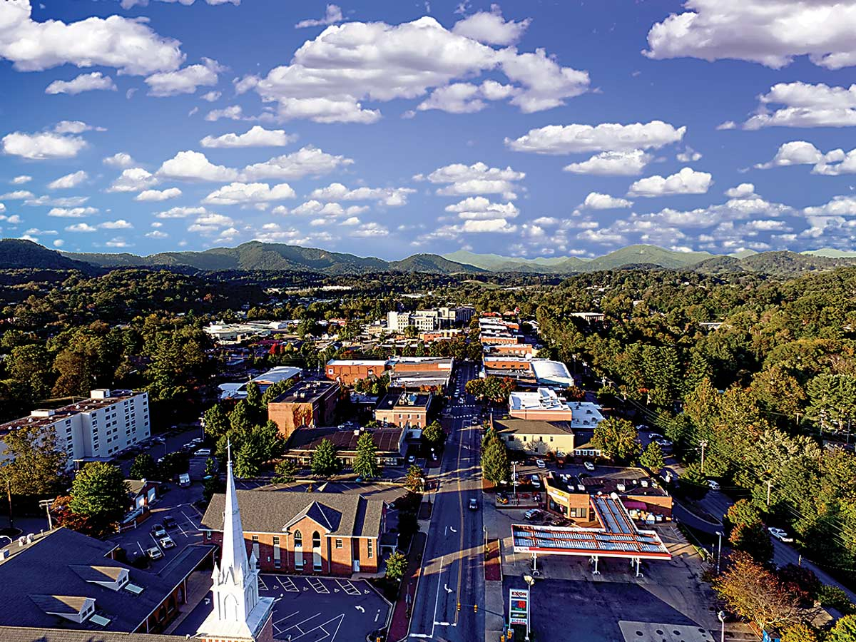 Downtown Waynesville.