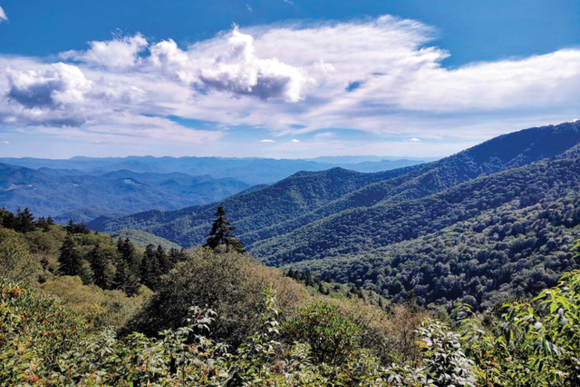 The Blue Ridge Mountains.