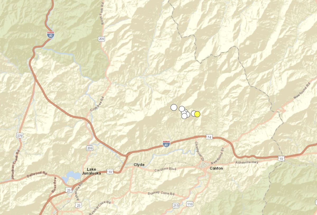 4th June earthquake hits NC mountains Friday