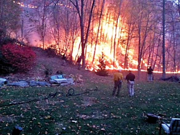Two arrested for arson in Qualla wildfires