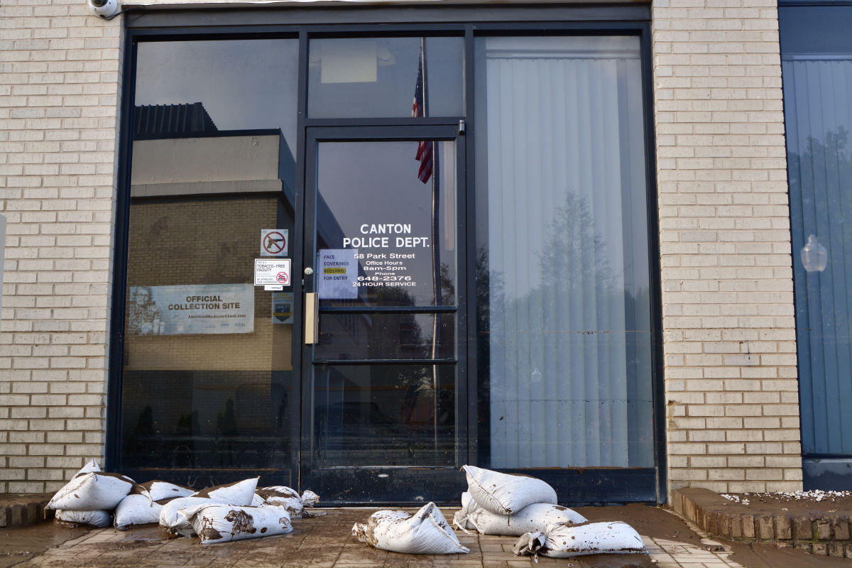 Several Canton municipal buildings have been unusable since flooding in August 2021. 