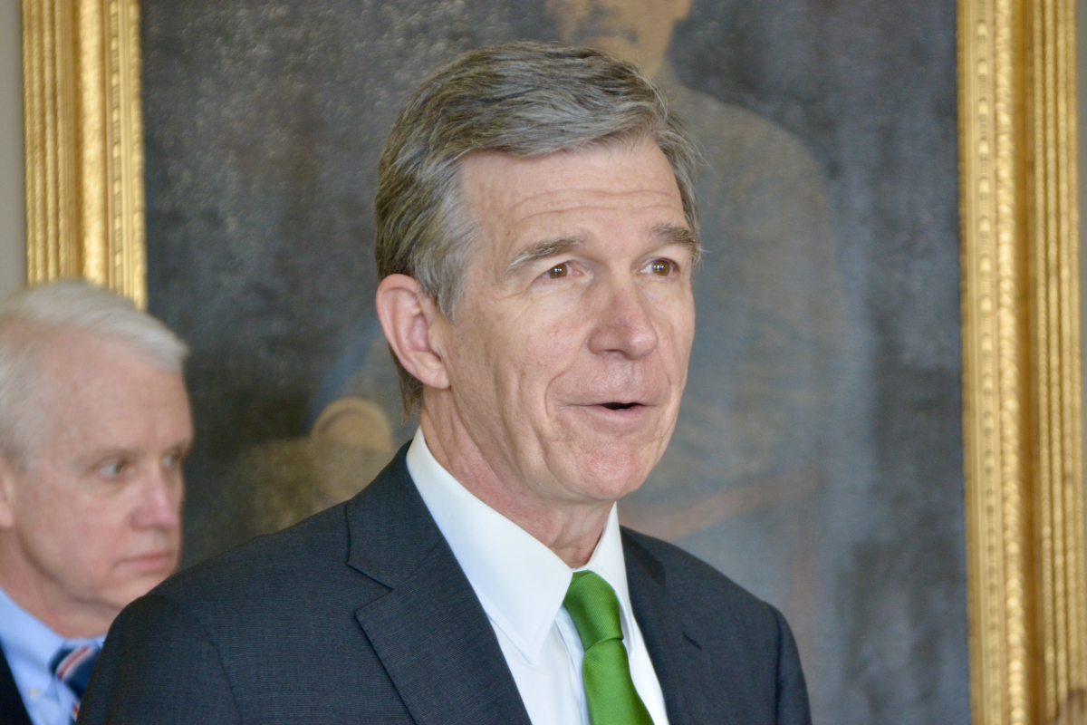 Gov. Roy Cooper, seen here in Waynesville in 2021, is no stranger to Haywood County.