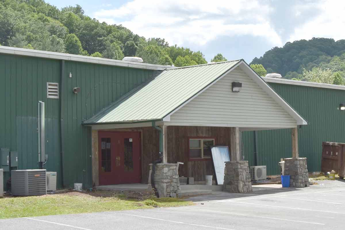 The old bingo hall, currently under renovation, serves as the headquarters for Qualla Enterprises LLC. Holly Kays photo