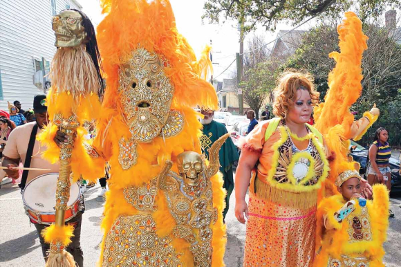 The Wild Magnolias parade in New Orleans. (Garret K. Woodward photo)