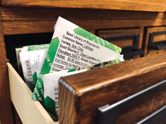 The Waynesville Seed Library relies on donations. Donated photo