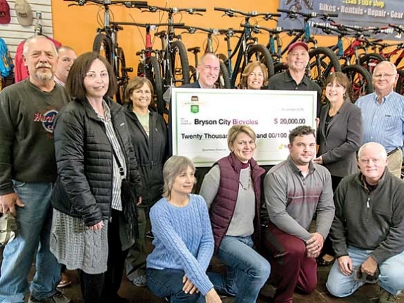 Bryson City Bicycles receives small business grant