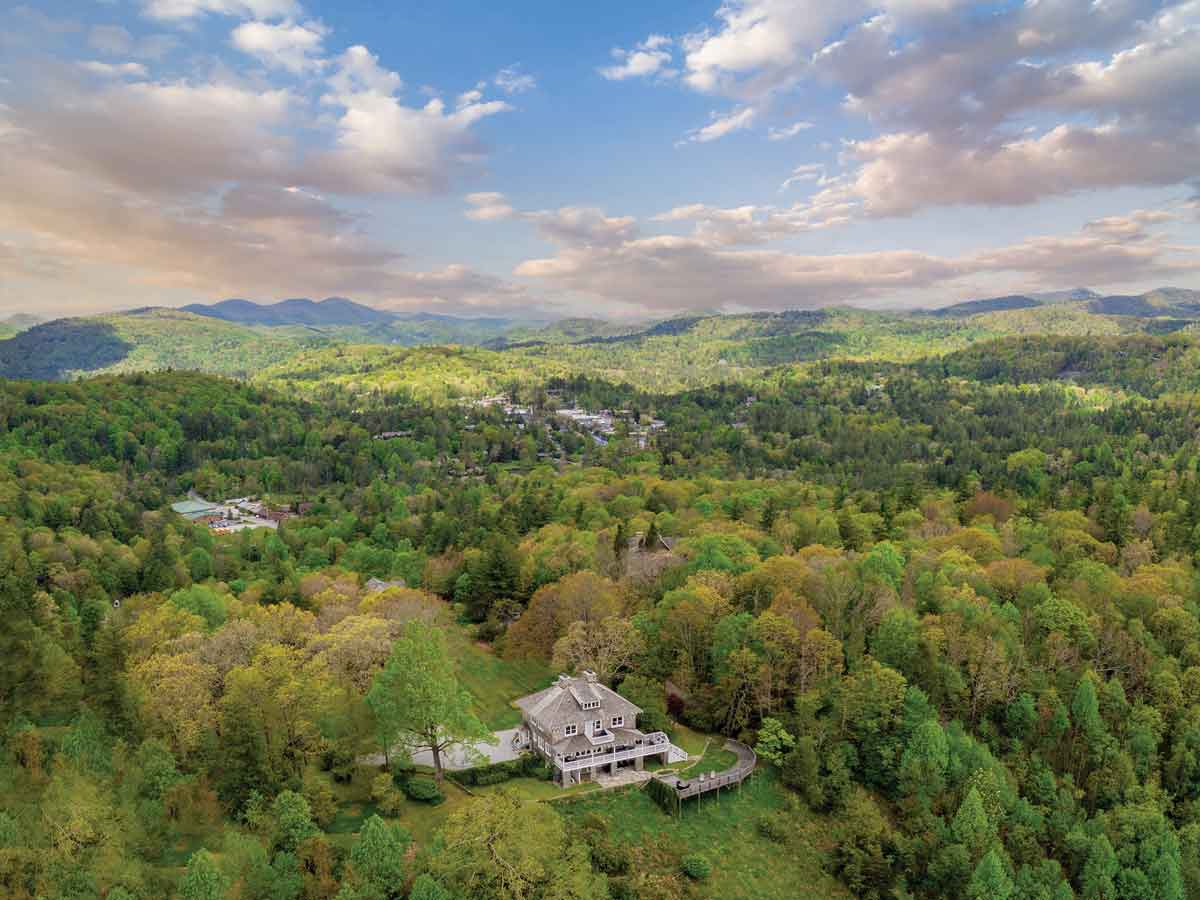 The historic Ravenel property includes the original home built in 1913 and spectacular mountain views. Donated photo