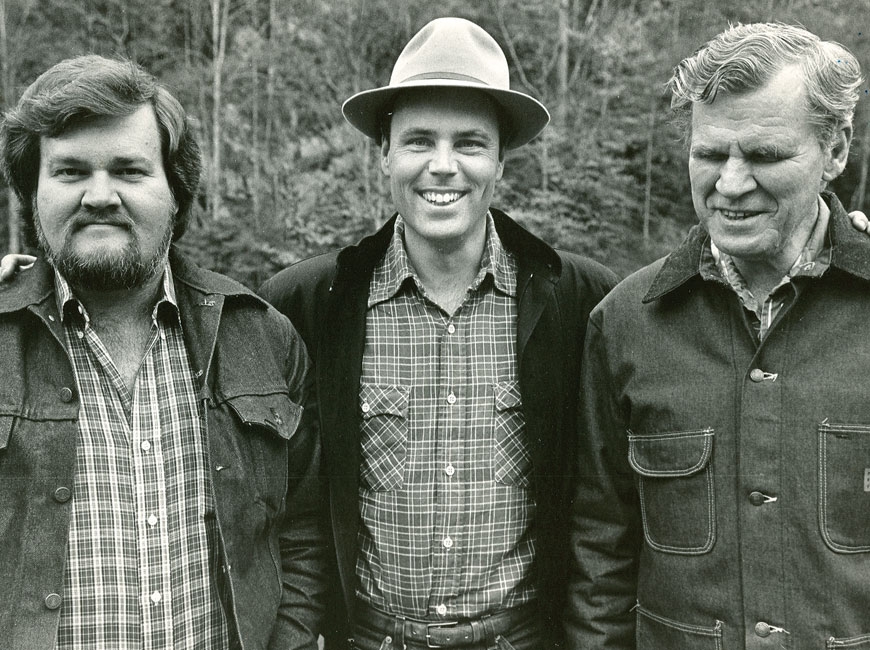 Merle Watson, David Holt and Doc Watson. 