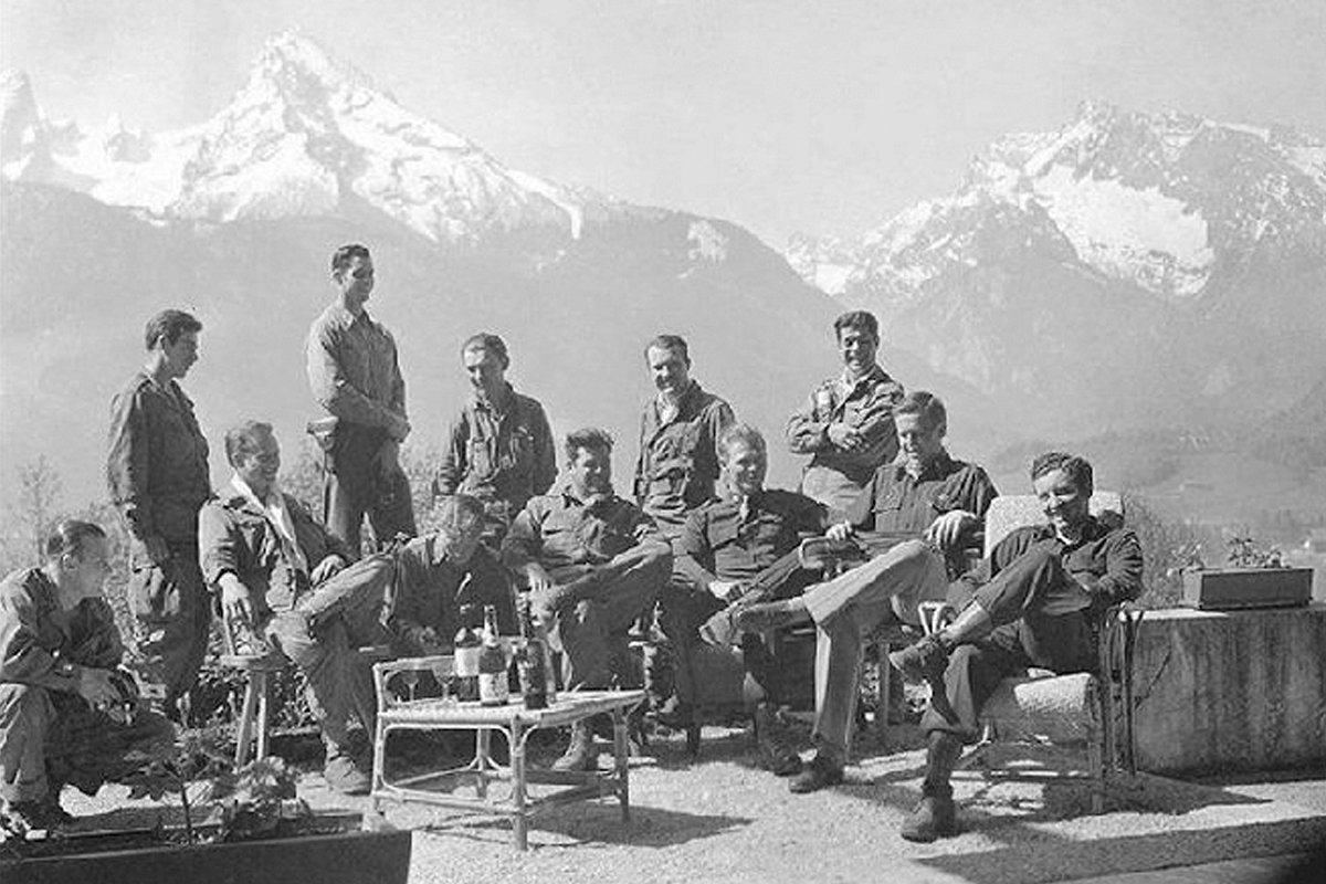 E Company, 506th Infantry Regiment “Easy Company” at Hitler’s Eagle’s Nest.  U.S. Department of Defense photo