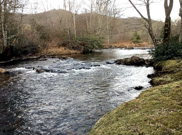 The 205 acres of private property conserved at Rainbow Spring includes more than a mile of Nantahala River frontage. Donated photo