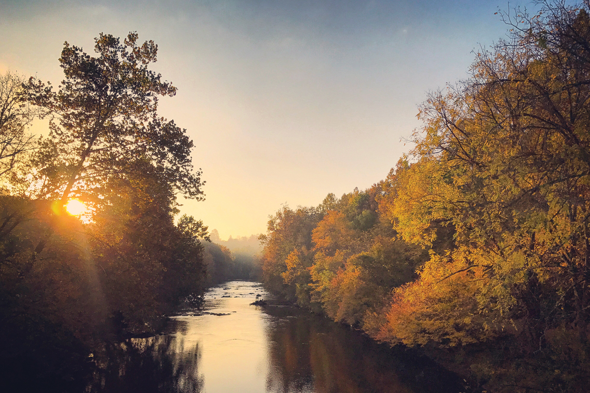 The view from the Jackson County Greenway.