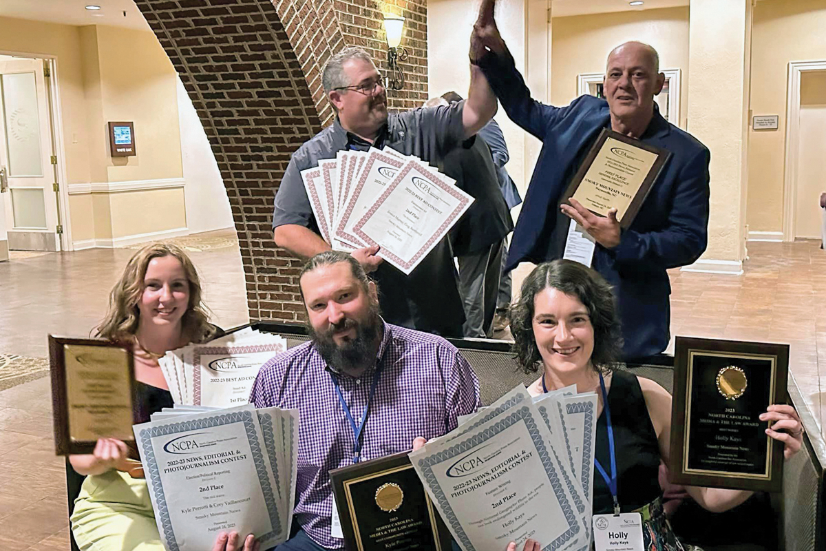 The Smoky Mountain News won a host of awards across all categories. Tiffani Watts photo