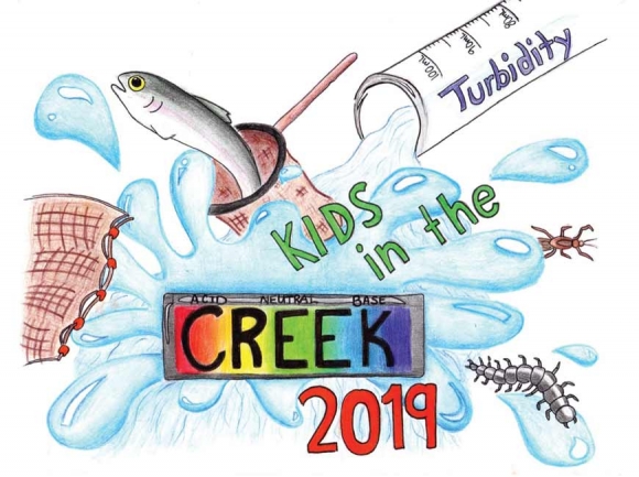 Gracie Burgess’ design won this year’s Kids in the Creek Art Contest. 