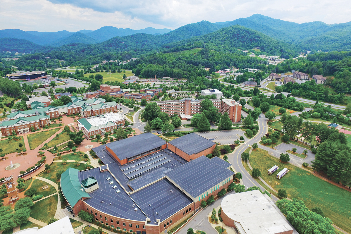 WCU currently enrolls 11,628 students.  Allen Newland/A Shot Above photo