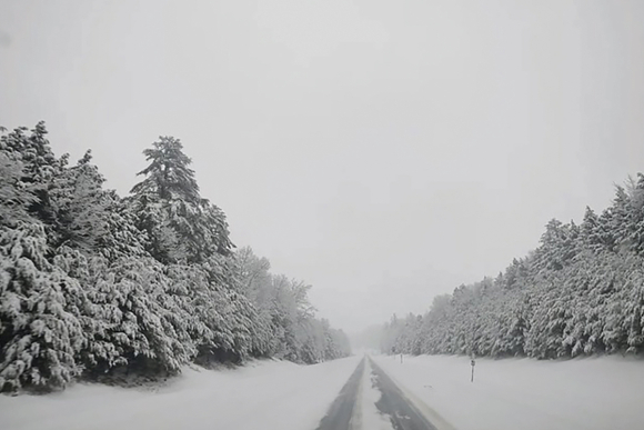 I-87 in Upstate New York.
