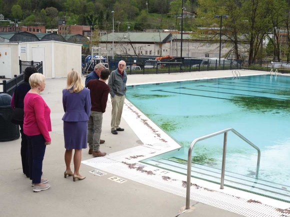Town commissioners agree that the pool is a valuable amenity to town residents, but it’s also expensive to maintain, even with Jackson County splitting the cost. Holly Kays photo