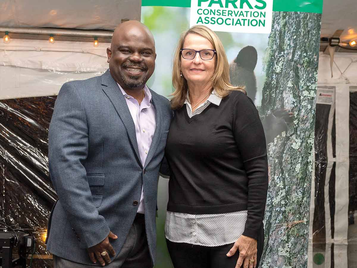 Cassius Cash stands with NPCA President and CEO Theresa Pierno. NPCA photo
