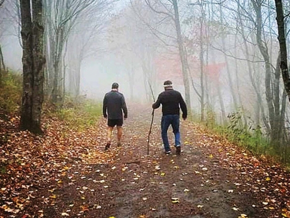 Garret and Frank. (photo: Kathy Woodward, aka: ‘Mom’)