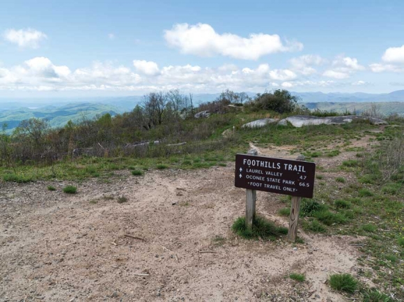 The new state forest includes 9 miles of the 76-mile Foothills Trail.