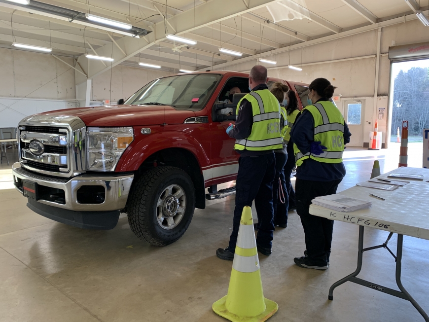 First responders vaccinated in Haywood County