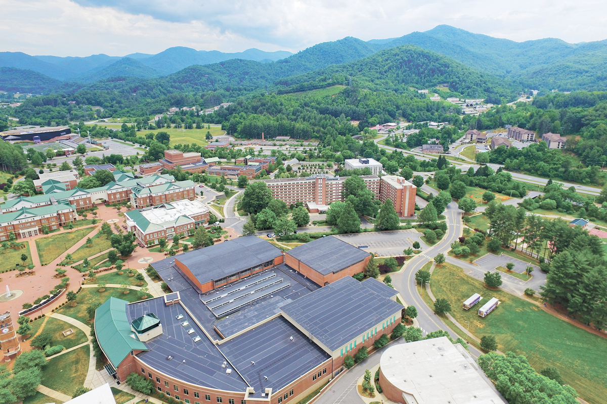 WCU currently enrolls 11,628 students. Allen Newland/A Shot Above photo