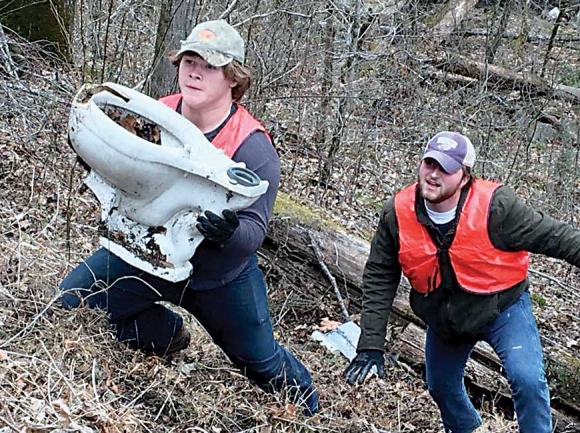 Three tons of trash removed in litter pickup