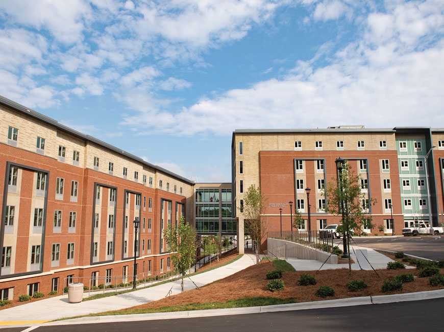 The Lavern Hamlin Allen Residence Hall is home to 600 students. WCU photo