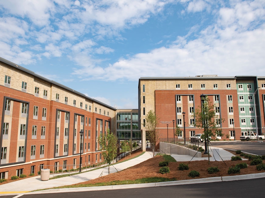The Lavern Hamlin Allen Residence Hall is home to 600 students. WCU photo