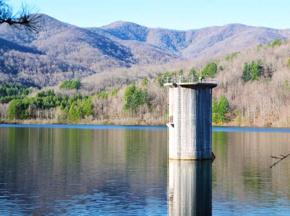 Rocky Branch Lake provides 6,400 Waynesville customers with high-quality drinking water. Cory Vaillancourt photo