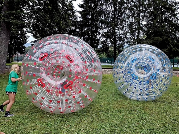 Zorb balls are a hit during a previous Base Camp on the Go event. Donated photo