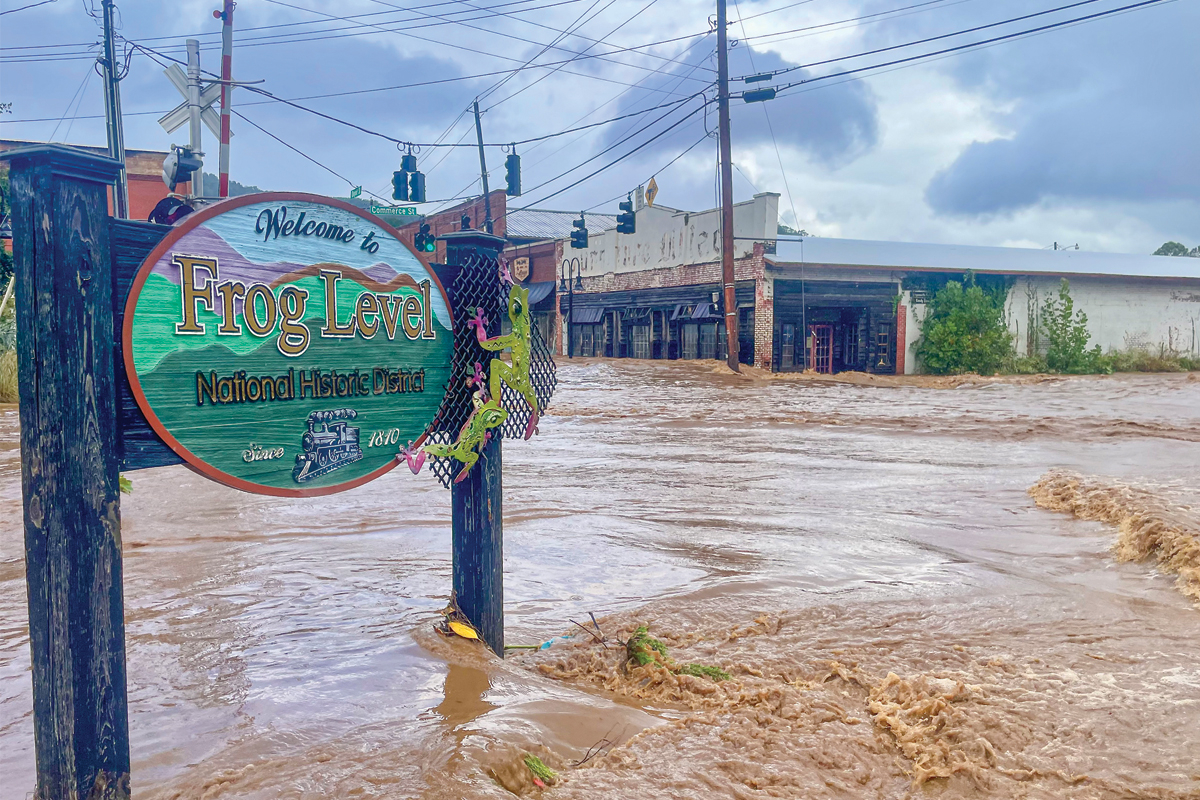 Parts of Waynesville were devastated by Hurricane Helene in September 2024. 